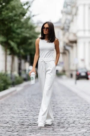 DAMSKI KOMPLET BONNY - SZARY MELANŻ / ROZ. L